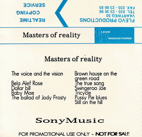 Masters Of Reality : The Ballad of Jody Frosty Masters Of Reality : The Ballad of Jody Frosty